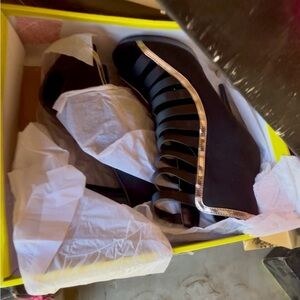 Elegant Black Strappy Heels